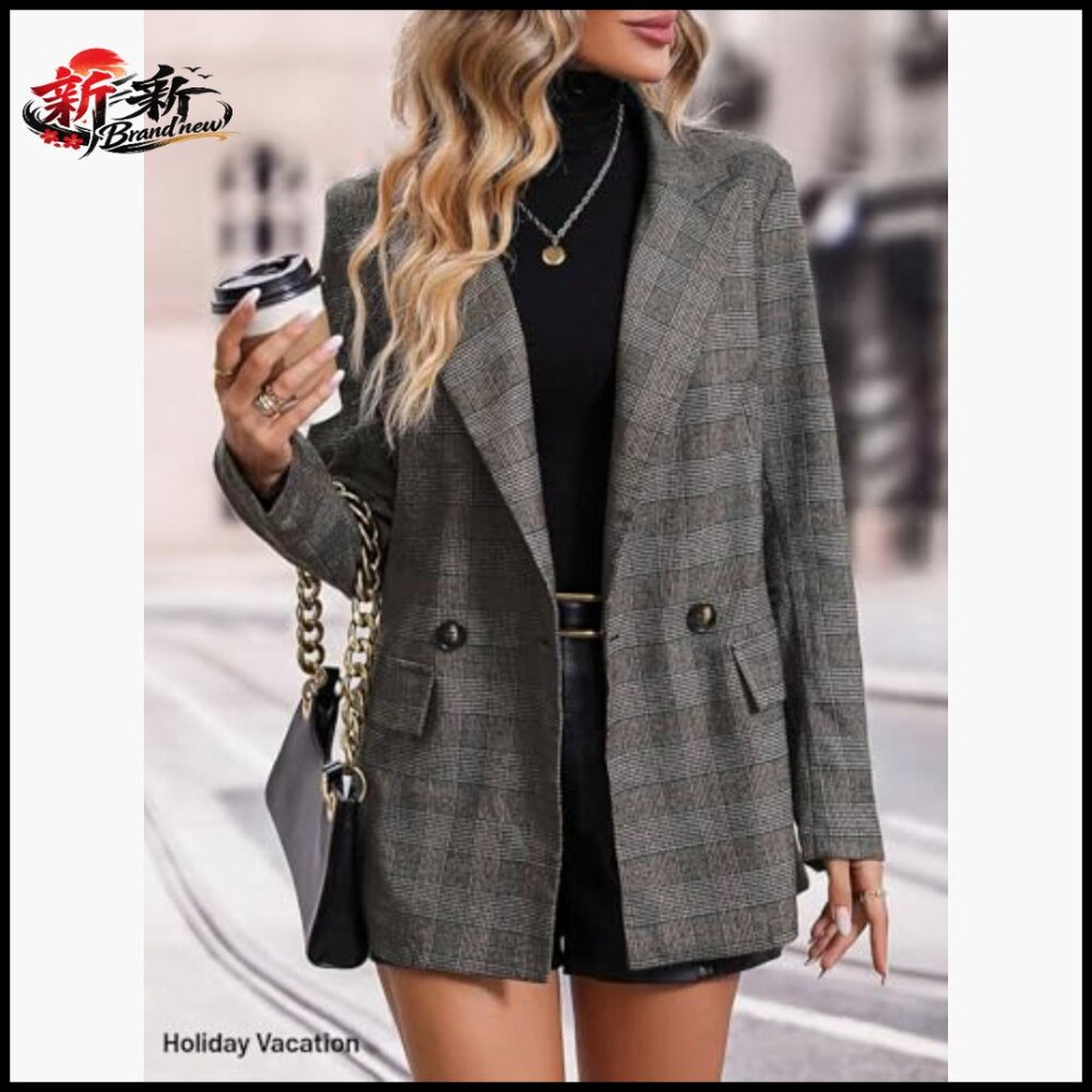 Lightweight Fully Lined Polyester Blend Blazer wi… - image 4